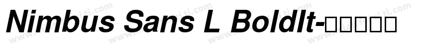 Nimbus Sans L BoldIt字体转换